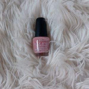 Dark pink nail polish